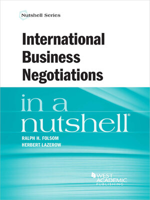 cover image of International Business Negotiations in a Nutshell